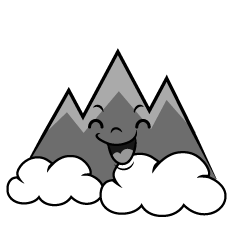 笑顔の山