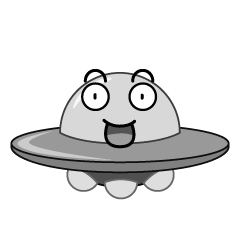 驚くUFO