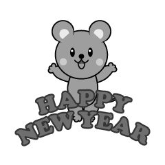 ネズミのHAPPY NEW YEAR